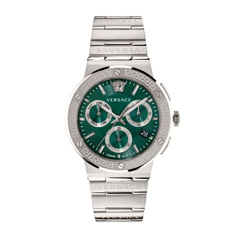 green versace|versace green dial watch.